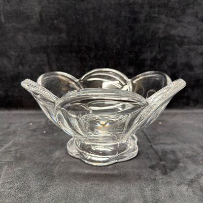 France Art Glass Flower Form Bowl Decorative Holder