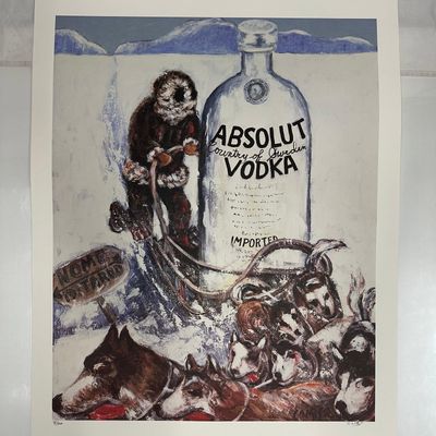 Print Signed and Numbered Absolut Statehood Alaska Alex D. Combs