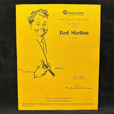 1978 Red Skelton Concert Program Paper Collectible
