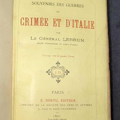 1890 Souvenirs des Guerres de Crimée et d'Italie