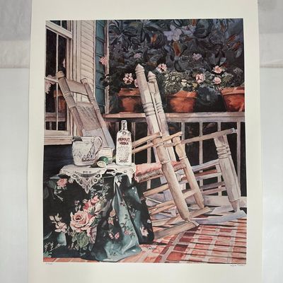 Absolut Vodka Statehood Print Mississippi Sylvia Corban Hand Signed Numbered