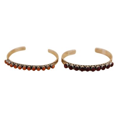 Sale Photo Thumbnail #23: P.D. Coonsis Zuni Stacking Sterling Cuff Bracelets