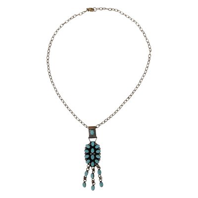 Sale Photo Thumbnail #96: Veronica Martza Zuni Sterling Turquoise Choker