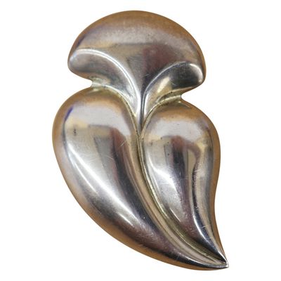 Sale Photo Thumbnail #72: Signed Mexico Sterling Abstract Brooch Pendant