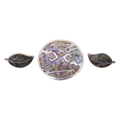 Sale Photo Thumbnail #60: Sterling  Inlaid Abalone Jewelry Lot - Mexico