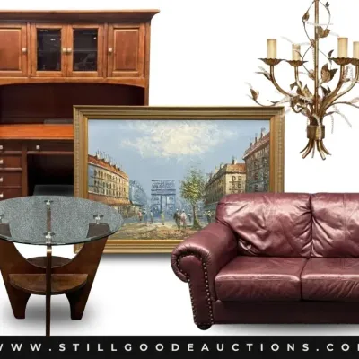 Sale Photo Thumbnail #9: Japanese collectibles, Department 56 houses, Waterford, Lenox, Michael Kors handbags, Indian Head pennies, Fall decor, vinyl records, watches, Limoges, sunglasses, Villeroy & Bach, costume jewelry, antique books, coins, art glass, holiday / Christmas deco