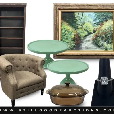 Sale Photo Thumbnail #4: Japanese collectibles, Department 56 houses, Waterford, Lenox, Michael Kors handbags, Indian Head pennies, Fall decor, vinyl records, watches, Limoges, sunglasses, Villeroy & Bach, costume jewelry, antique books, coins, art glass, holiday / Christmas deco