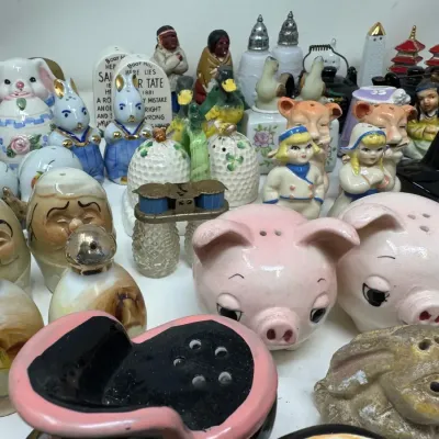 Large Vintage Novelty Salt and Pepper Shaker Collection – 37 Pairs