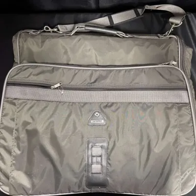 Samsonite WetPak Garment Travel Bag, Olive Gray with Shoulder Strap