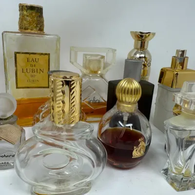 Vintage Designer Perfume Bottle Collection – Guerlain, Lubin, Gres, and More