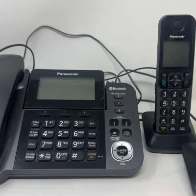 Panasonic KX-TGF380 Corded/Cordless Phone System with 2 Handsets, Bluetooth