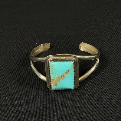 James Mason Sterling Turquoise Cuff Bracelet*
