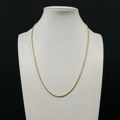 14K Gold Rope Necklace 18 Inch*