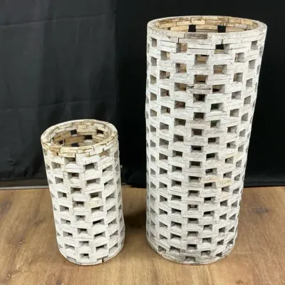 Wood Lattice Planters
