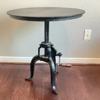 Four Hands “Rockwell” Crank Adjustable Side Table