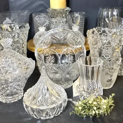 Crystal/Cut Glassware Variety: 14pcs