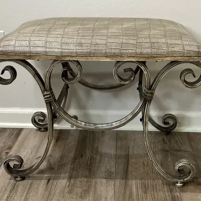 Uttermost Metal Vanity Stool 