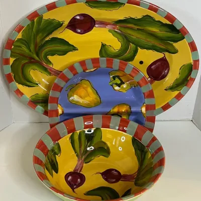 Trio Of Certified International Gaspacho Pattern