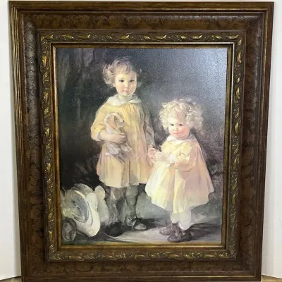 Framed Print “Two Little Sisters”