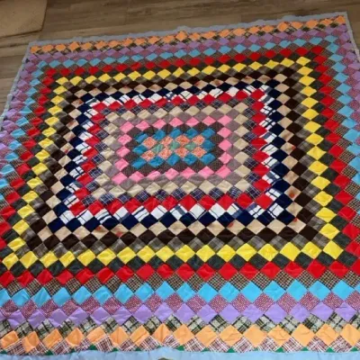 Square Quilt Vintage Fabrics 