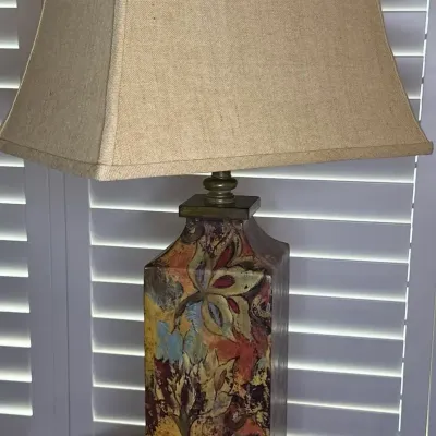 Uttermost Colorful Flowers Table Lamp