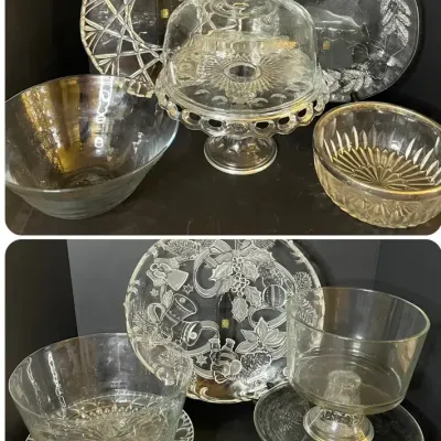 Variety Of Cut Glass