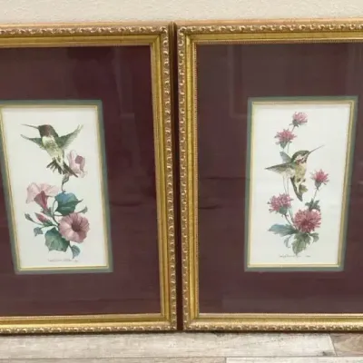 Carolyn Shores Wright Humming Birds Pair
