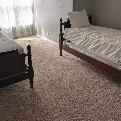 Pair of Twin-Size Cannonball Poster Bed Sets w/Turned Posts & Regalo Safety Bed Rail