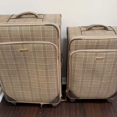 2Piece London Fog Camberley Softside Upright Suitcase
