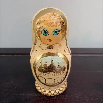 Handcrafted Russian Wooden Nesting Doll