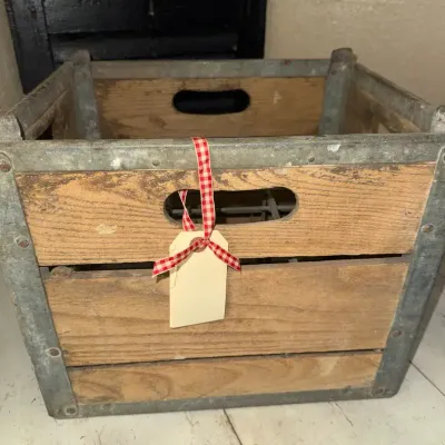 Vintage Dairy Crate 