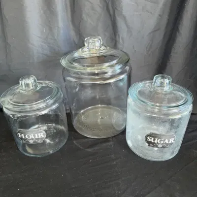 Glass Canister Set 