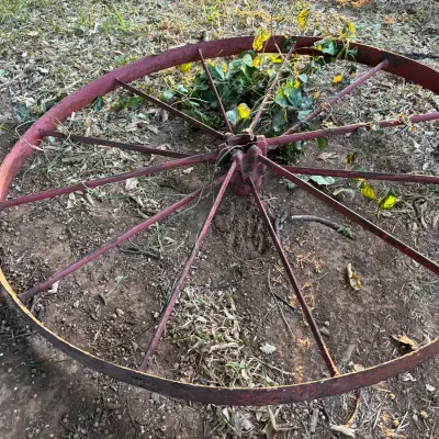 Old Tractor Wheel