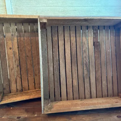 Cranberry Crate Pair