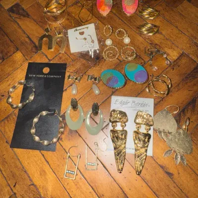 Gold Toned  Earrings 