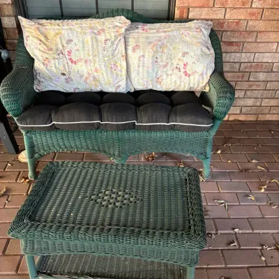 Loveseat And Table