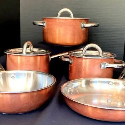 Schulte-Ufer Copper Pots and Skillets