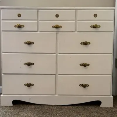 Painted White Chest of Drawers