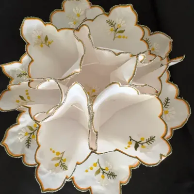 Table Linens, Napkins, Decorative pillows, and Fabric Hangers 