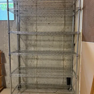 Six Tiered Shelf On Wheels