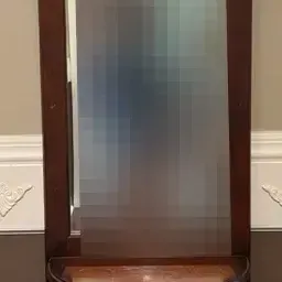 Pulaski Wood Hall Tree with Hooks and Mirror 