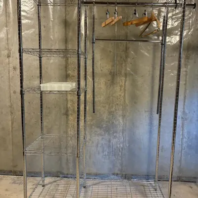 Metal Shelving and Hanging Rod #2