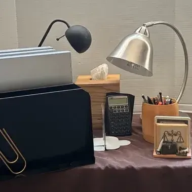 Desk Lamps and Office Items 