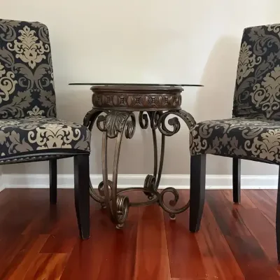 Accent Table and Two Side Chairs