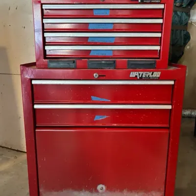 Waterloo Shop Series Tool Chests with Some Tools Inside
