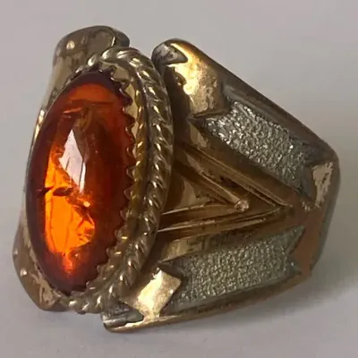 LP Sterling & Amber Ring