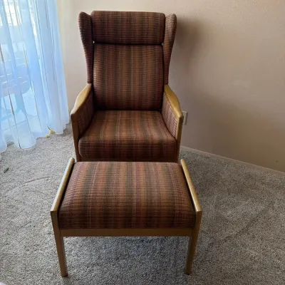 MCM Winged Back Chair