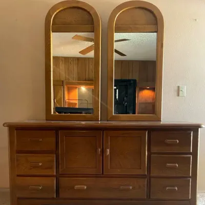 Oak Lowboy Dresser