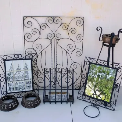 Wrought Iron Garden Decor