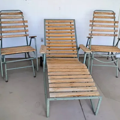 Three Piece Patio Chairs Set